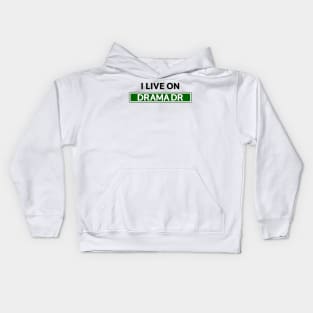 I live on Drama Dr Kids Hoodie